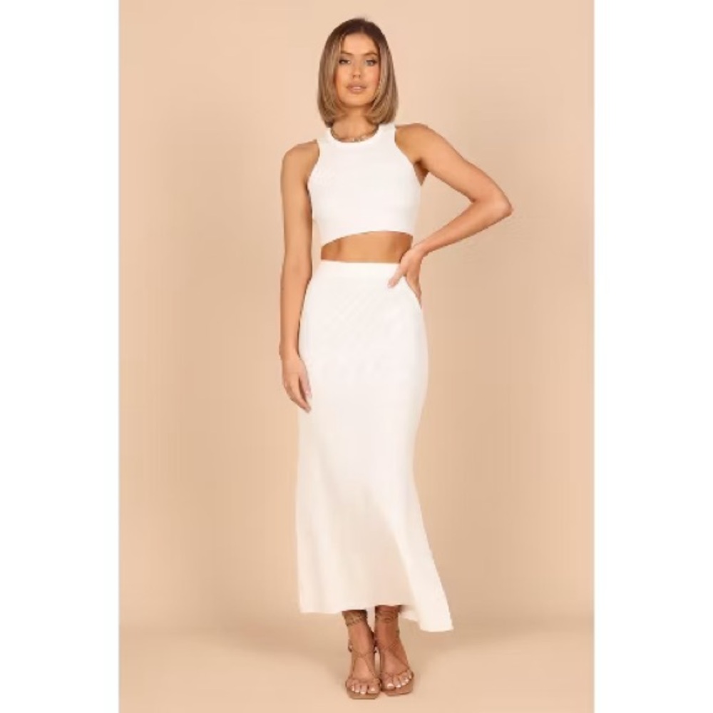 Petal & Pup Cream Maxi Skirt